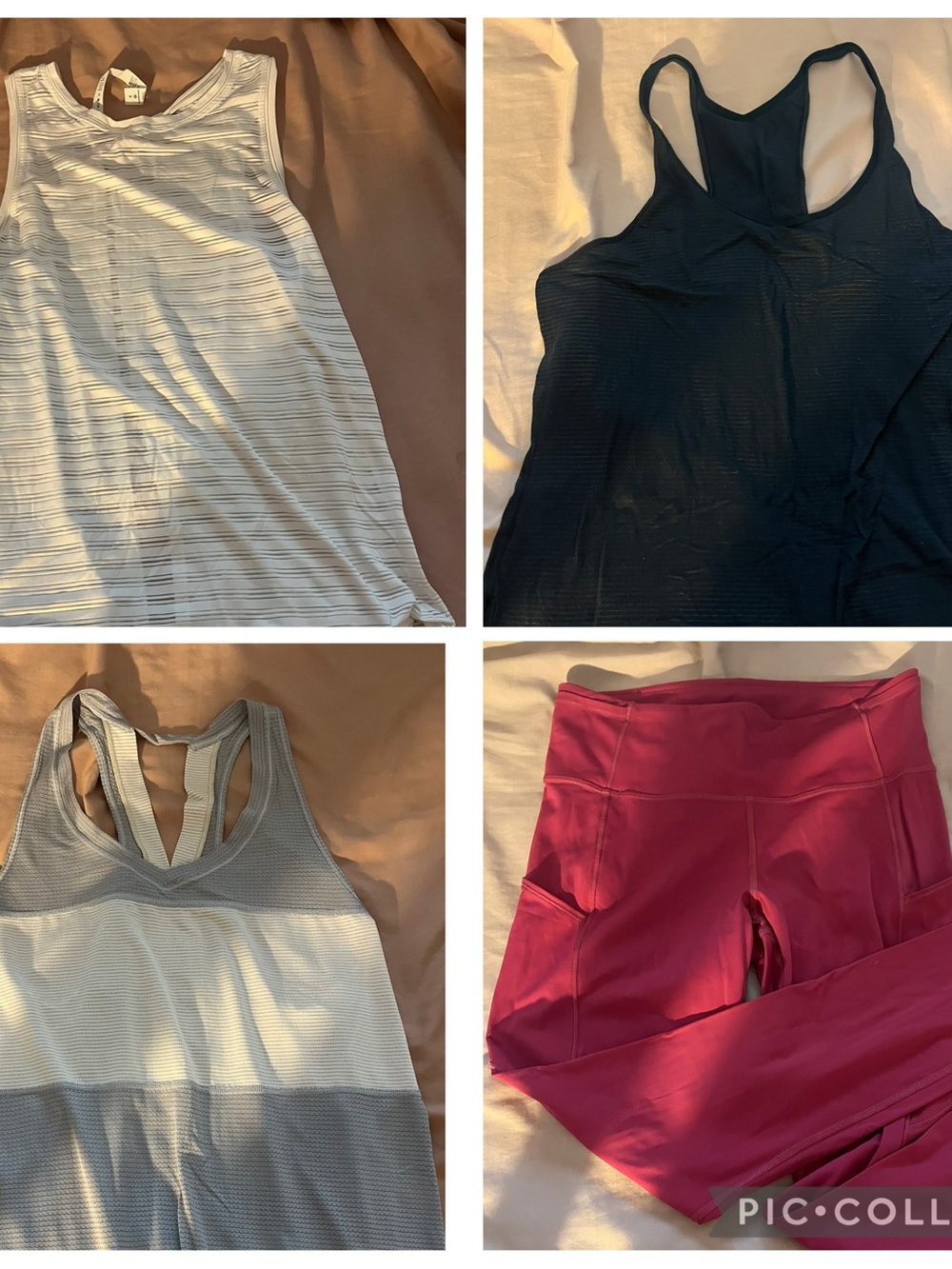 lululemon athletica Tank Tops and Pink Leggings Set